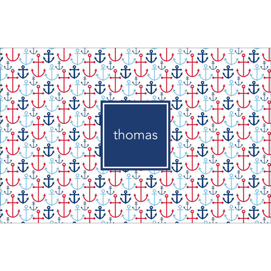 Blue Happy Anchors Placemats